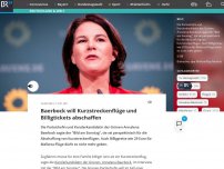 Bild zum Artikel: Baerbock will Kurzstreckenflüge und Billigtickets abschaffen