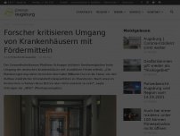 Bild zum Artikel: Forscher kritisieren Umgang von Krankenhäusern mit Fördermitteln