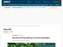 Bild zum Artikel: Baerbock will Abschaffung von Kurzstreckenflügen 