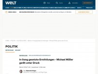 Bild zum Artikel: In Gang gesetzte Ermittlungen - Michael Müller gerät unter Druck