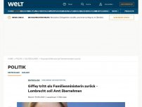 Bild zum Artikel: Giffey tritt als Familienministerin zurück