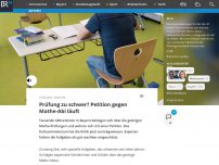 Bild zum Artikel: Prüfung zu schwer? Petition gegen Mathe-Abi läuft