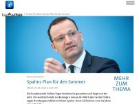 Bild zum Artikel: Spahn gibt Inzidenz von unter 20 als Zielmarke aus