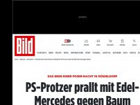 Bild zum Artikel: Poser-Nacht in Düsseldorf - PS-Protzer parkt AMG an Baum