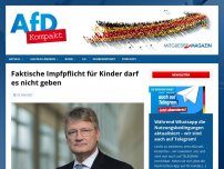 Bild zum Artikel: Faktische Impfpflicht für Kinder darf es nicht geben