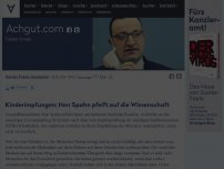 Bild zum Artikel: Kinderimpfungen: Herr Spahn pfeift auf die Wissenschaft