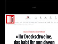 Bild zum Artikel: Juwelier erschießt Räuber - »Ihr Dreckschweine, das habt ihr nun davon