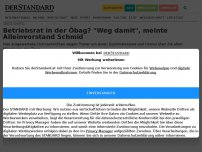 Bild zum Artikel: Betriebsrat in der Öbag? 'Weg damit', meinte Alleinvorstand Schmid