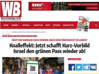 Bild zum Artikel: Knalleffekt: Jetzt schafft Kurz-Vorbild Israel den grünen Pass wieder ab!