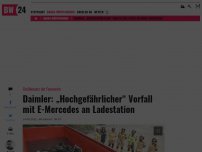 Bild zum Artikel: Daimler: „Hochgefährlicher“ Vorfall mit E-Mercedes an Ladestation