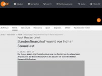 Bild zum Artikel: Entscheidung über Renten-Besteuerung erwartet