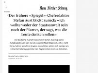 Bild zum Artikel: Der frühere «Spiegel»-Chefredaktor Stefan Aust blickt zurück: «Ich wollte weder der Staatsanwalt sein noch der Pfarrer, der sagt, was die Leute denken sollen»