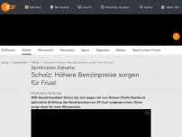 Bild zum Artikel: Scholz: Höhere Benzinpreise sorgen für Frust