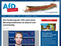 Bild zum Artikel: Die Forderung der CDU nach einer Benzinpreisbremse ist absurd und scheinheilig