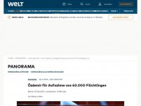 Bild zum Artikel: Özdemir für Aufnahme von 40.000 Flüchtlingen