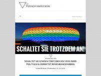 Bild zum Artikel: Schaltet sie einfach trotzdem an! UEFA wird politisch & verbietet Regenbogenfarben