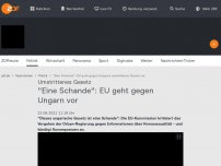 Bild zum Artikel: 'Eine Schande': EU geht gegen Ungarn vor