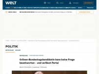 Bild zum Artikel: Grünen-Bundestagskandidatin kann keine Frage beantworten