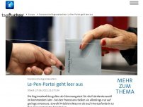 Bild zum Artikel: Frankreich: Le-Pen-Partei geht bei Regionalwahlen leer aus