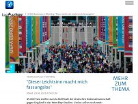Bild zum Artikel: 45.000 Zuschauer in Wembley: 'Ein absolut falsches Signal'