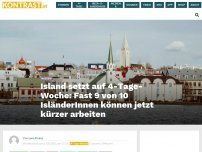 Bild zum Artikel: Island setzt auf 4-Tage-Woche: Fast 9 von 10 Isländern können jetzt kürzer arbeiten