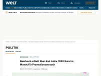 Bild zum Artikel: Baerbock erhielt über drei Jahre 1050 Euro im Monat für Promotionsversuch