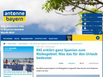 Bild zum Artikel: RKI erklärt ganz Spanien zum Risikogebiet: Was das für den Urlaub bedeutet