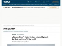 Bild zum Artikel: „Zigeunerleben“ - Katja Burkard entschuldigt sich bei Sinti und Roma für Wortwahl 