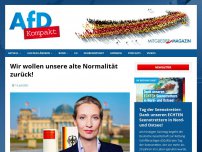 Bild zum Artikel: Wir wollen unsere alte Normalität zurück!