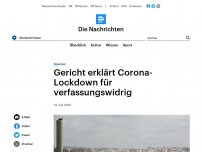 Bild zum Artikel: Spanien - Gericht erklärt Corona-Lockdown für verfassungswidrig