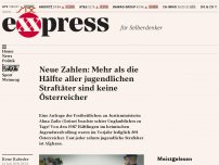 Bild zum Artikel: Enthüllt: Mehr als die Hälfte aller jugendlichen Straftäter sind keine Österreicher