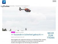 Bild zum Artikel: Liveblog zu den Unwettern: ++ Dramatische Lage im Westen ++