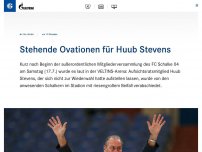 Bild zum Artikel: Stehende Ovationen für Huub Stevens