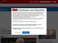 Bild zum Artikel: Kommentar - Laschet lacht im Flutgebiet und nicht mal seine Entschuldigung hat Kanzlerformat