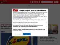 Bild zum Artikel: 'Mitgefühl und große Trauer': Lidl spendet 10 Millionen Euro...