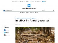 Bild zum Artikel: Sorge vor Corona in den Katastrophengebieten - Impfbus im Ahrtal gestartet