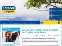 Bild zum Artikel: Corona-Schnelltests: Rund die Hälfte der Ergebnisse ist falsch