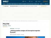 Bild zum Artikel: „Infektionszahlen steigen mit besorgniserregender Dynamik“