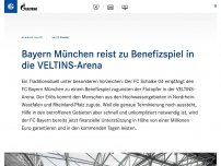 Bild zum Artikel: Bayern München reist zu Benefizspiel in die VELTINS-Arena