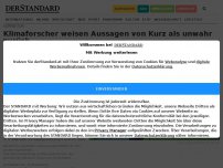 Bild zum Artikel: Klimaforscher weisen Aussagen von Kurz als unwahr zurück