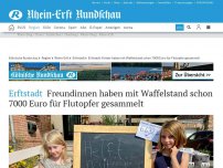 Bild zum Artikel: Erftstadt: Freundinnen haben mit Waffelstand schon 7000 Euro für Flutopfer gesammelt