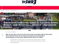 Bild zum Artikel: Tausende Biker kommen, um todkrankem Kind eine Freude zu machen