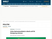 Bild zum Artikel: Grüne Spitzenkandidatin in Berlin will für Enteignung stimmen