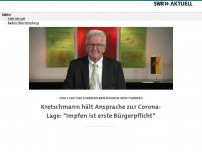 Bild zum Artikel: Kretschmann: 'Impfen ist erste Bürgerpflicht'