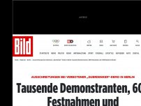 Bild zum Artikel: 2250 Polizisten im Einsatz - Erste Ausschreitungen bei „Querdenker“-Demo