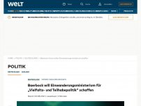 Bild zum Artikel: Baerbock will Einwanderungsministerium für „Vielfalts- und Teilhabepolitik“ schaffen