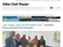 Bild zum Artikel: „Sie zeigen, dass sie Erftstädter sind“: Syrische Frauen kochen für Flutopfer