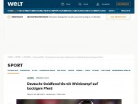 Bild zum Artikel: Deutsche Goldfavoritin mit Weinkrampf auf bockigem Pferd