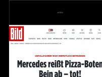 Bild zum Artikel: Schock-Unfall in Lohbrügge - Mercedes reißt Pizza-Boten (21) ein Bein ab