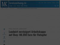 Bild zum Artikel: Landwirt versteigert Arbeitskappe auf Ebay: 80.350 Euro für Flutopfer